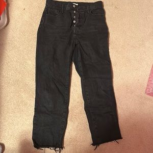 pacsun black jeans high rise straight size 28 (women’s 8)